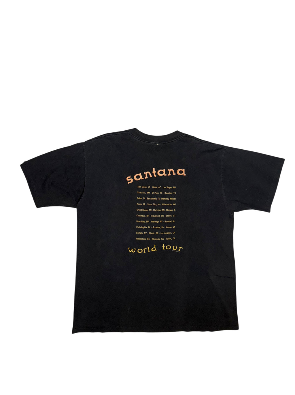 Santana Vintage T-Shirt – 1994 World Tour