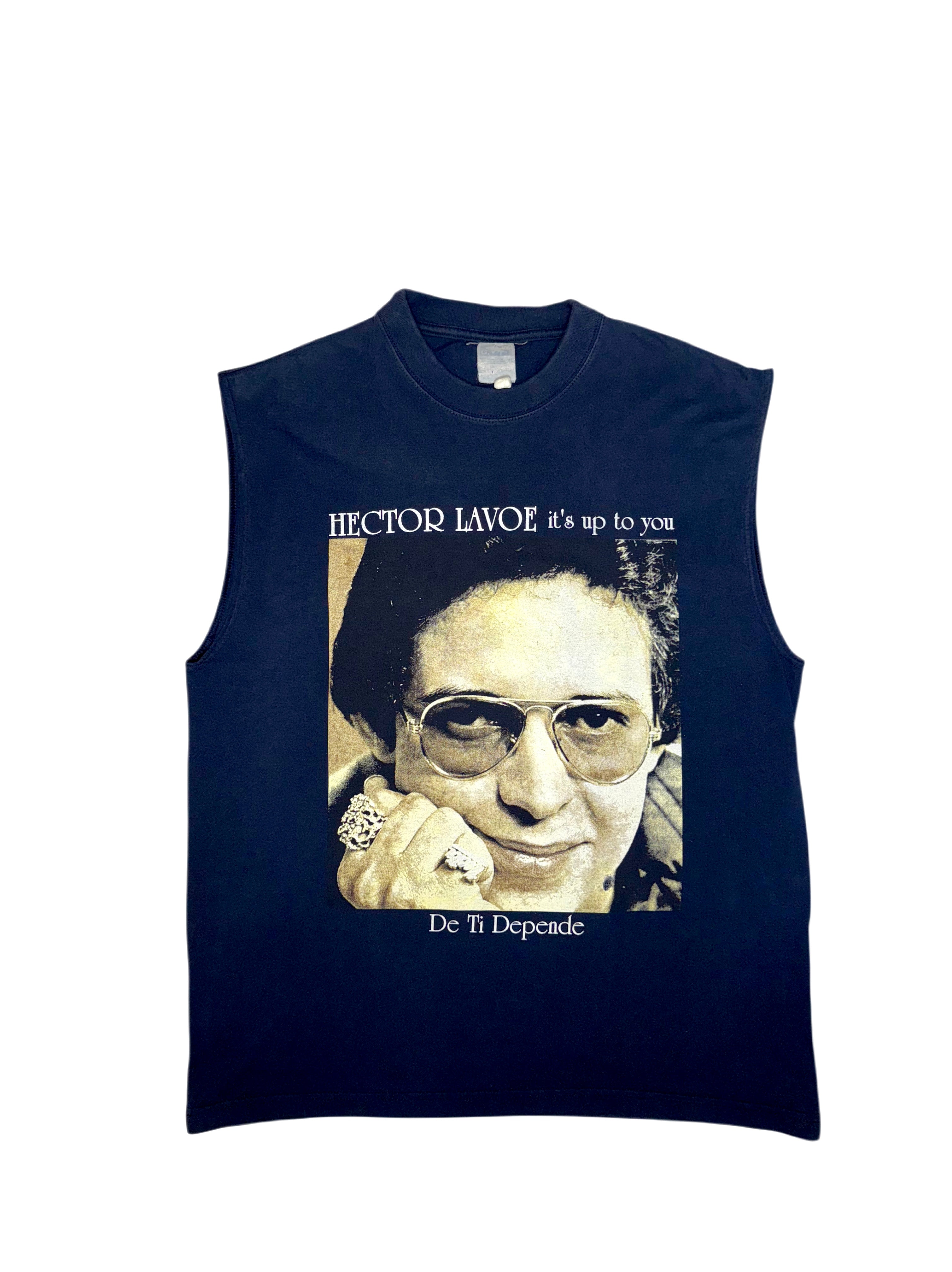 Vintage Héctor Lavoe “De Ti Depende / It’s Up to You” Sleeveless T-Shirt – Rare Salsa Legend Tee
